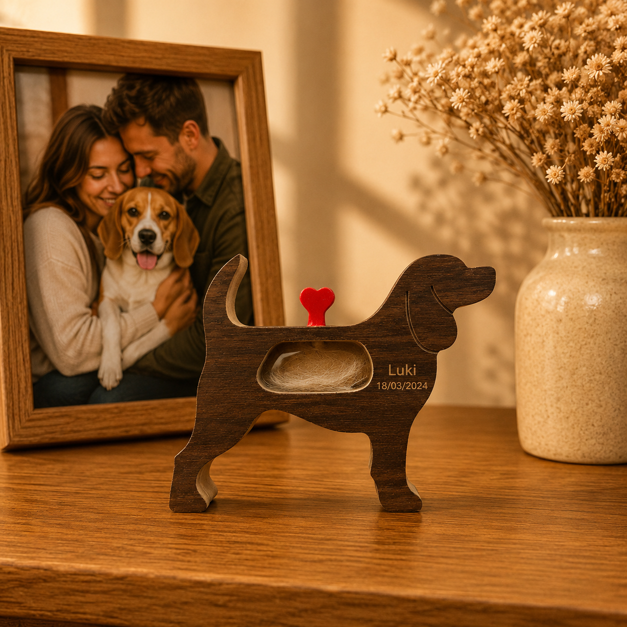 Cápsula do Amor Escultura Personalizada Pet Eterno