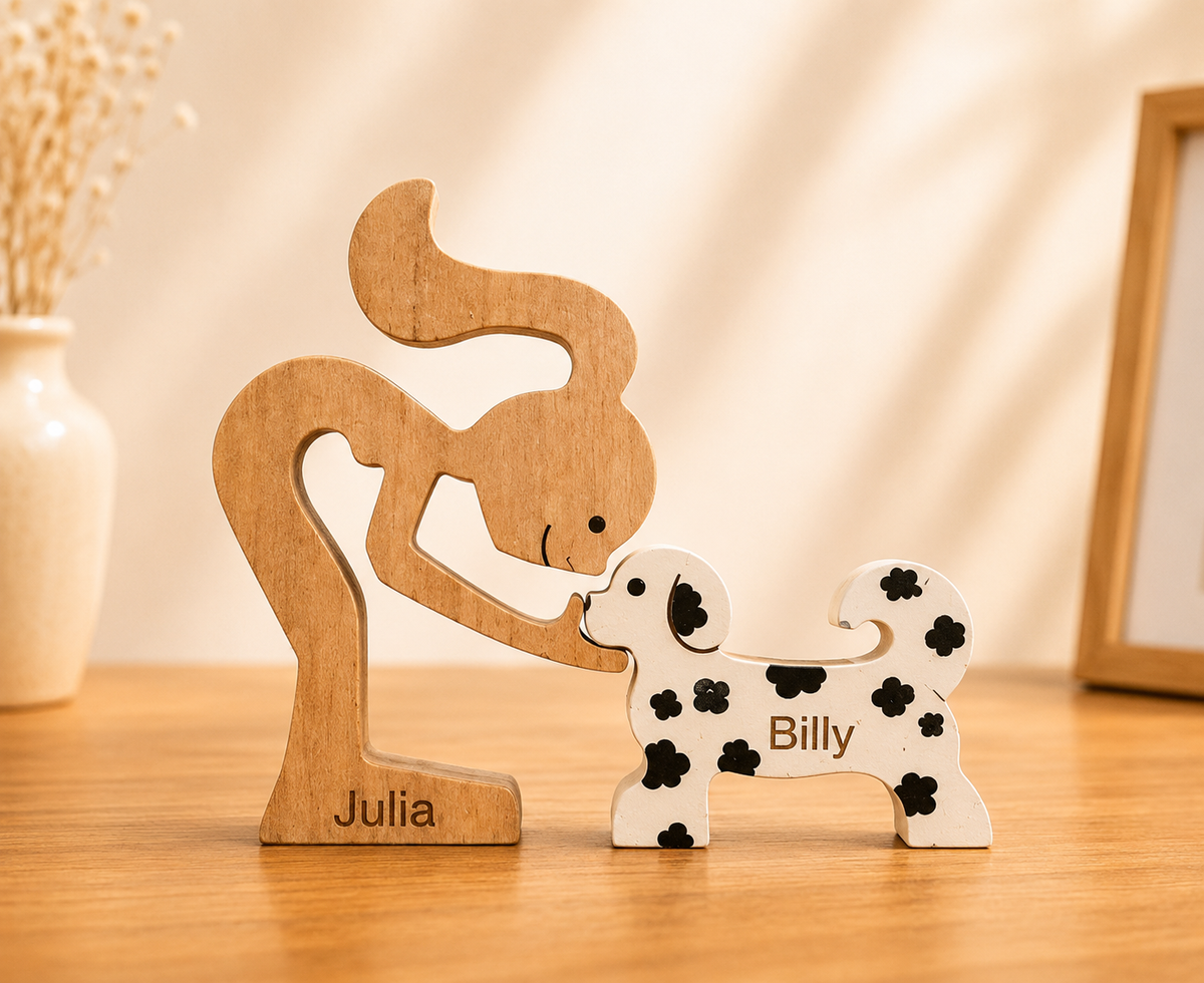 Escultura Pet Personalizada com Manchas