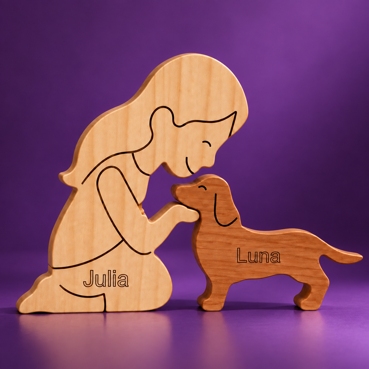 Shih Tzu Wood Sculpture