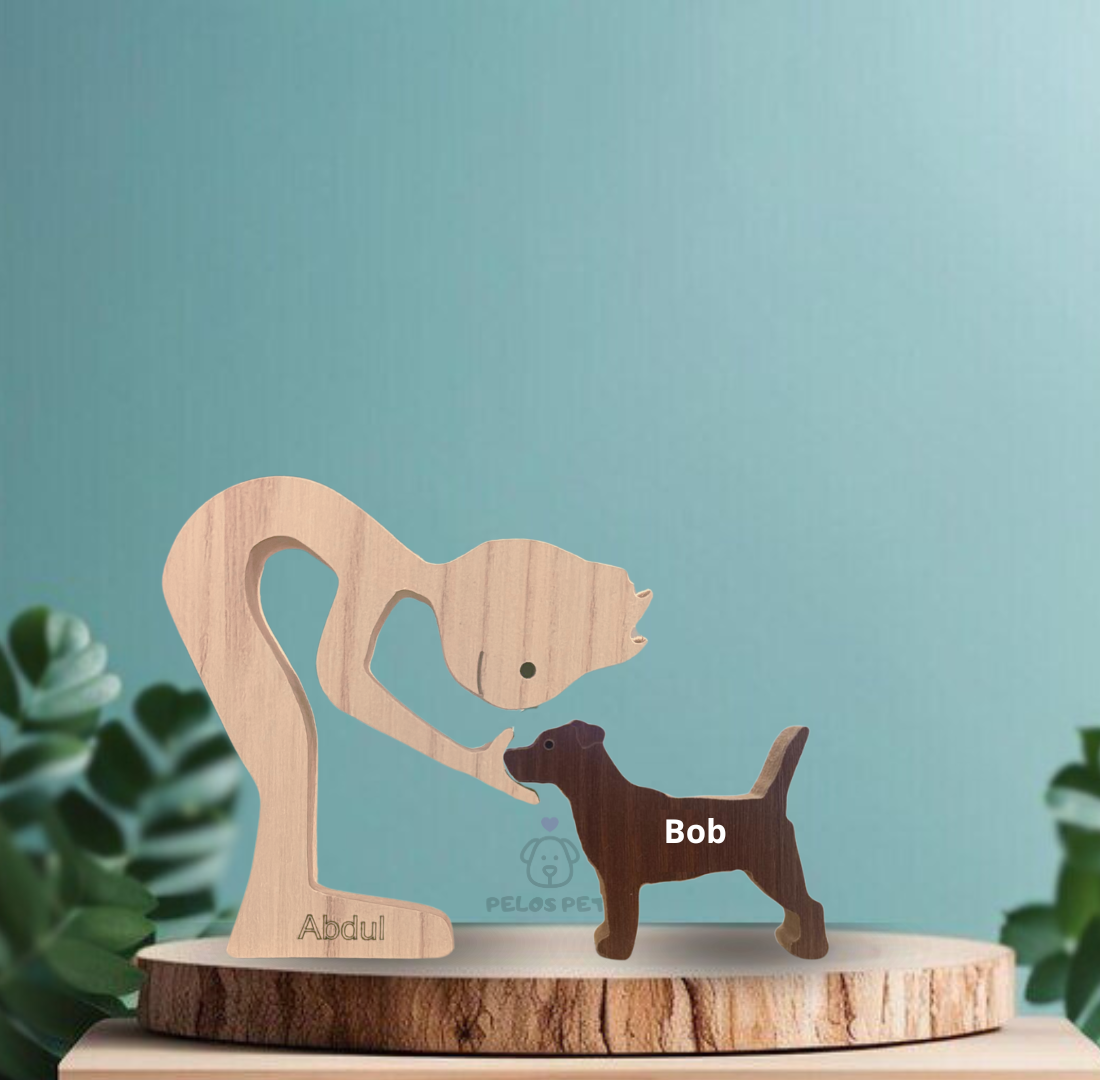 Escultura em Madeira Jack Russell