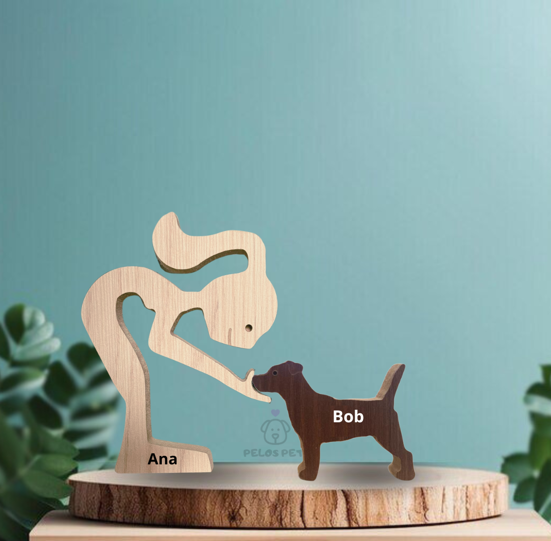Escultura em Madeira Jack Russell