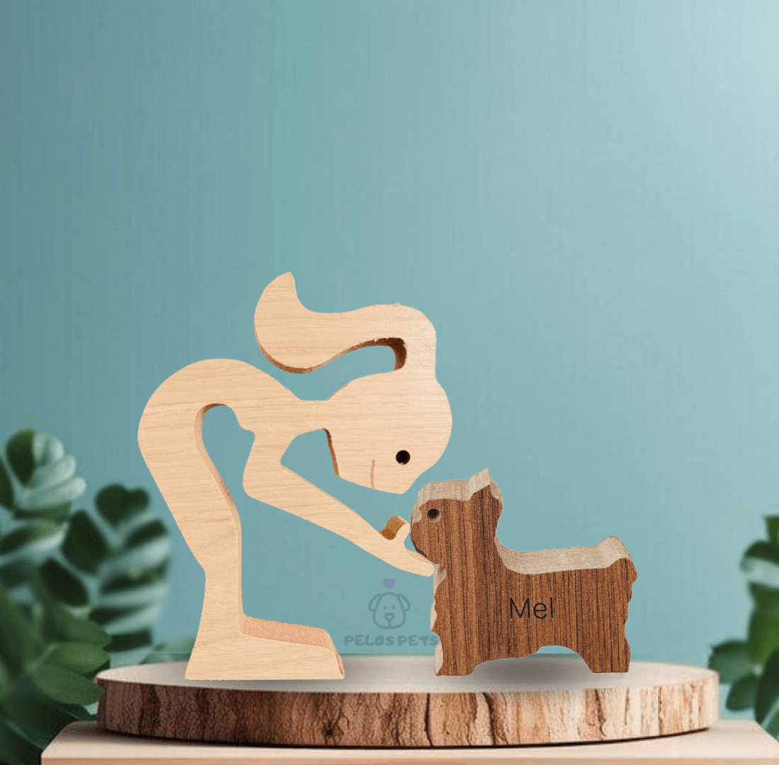 Escultura em Madeira Pelos Pets - Escolha a Raça do seu Pet!