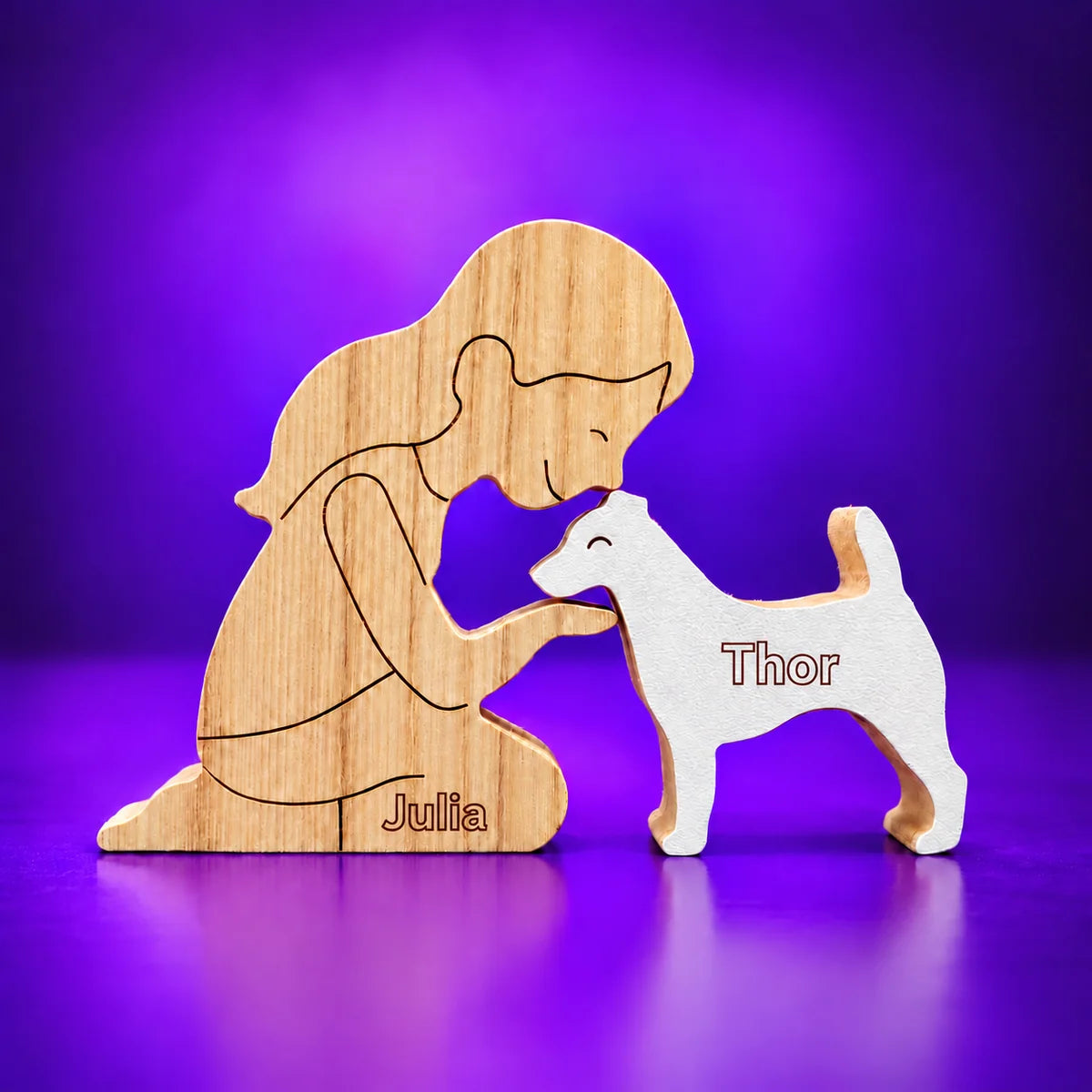 Escultura em Madeira Jack Russell