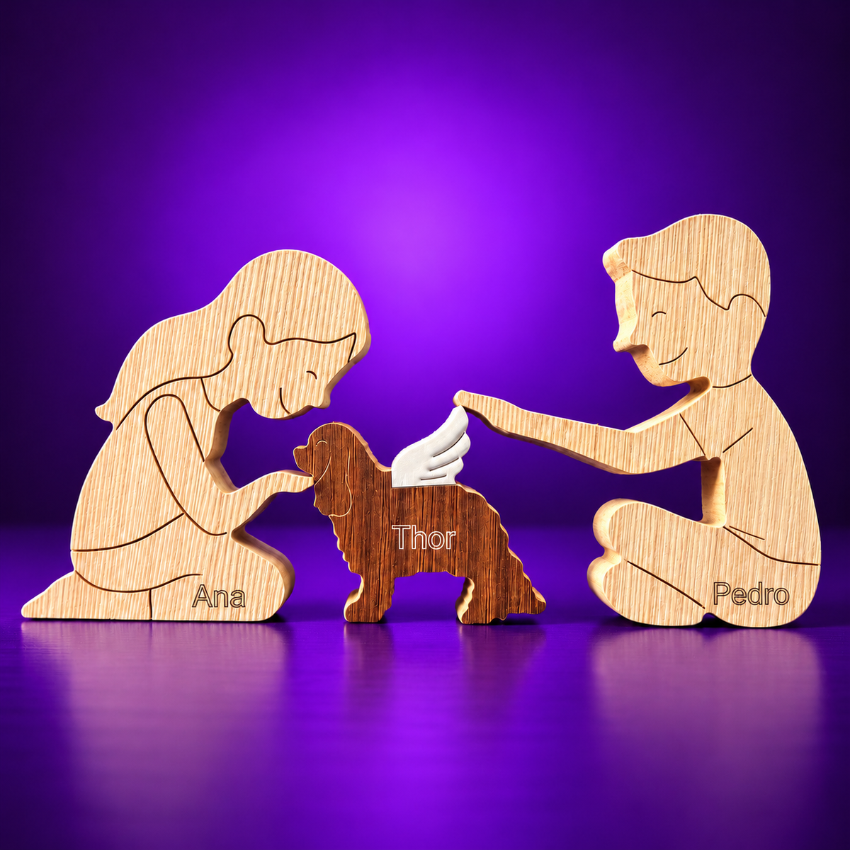 Escultura em Madeira Cavalier King Charles Spaniel