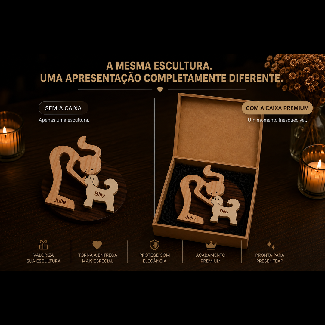 Caixa MDF Presente Pet Personalizada