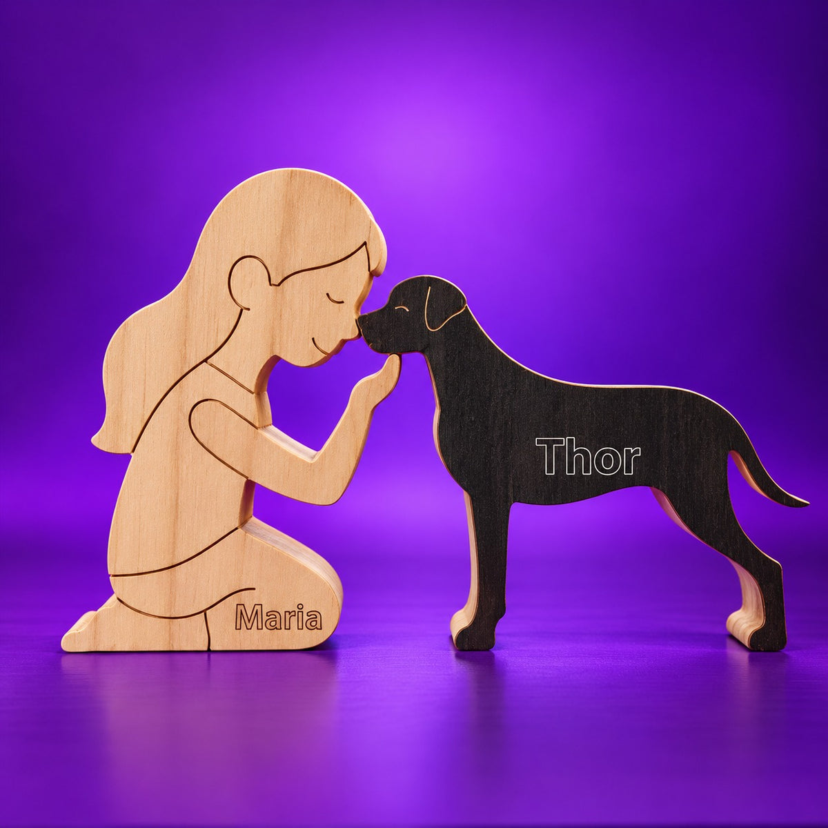 Escultura em Madeira Dogue Alemão/Cane corso
