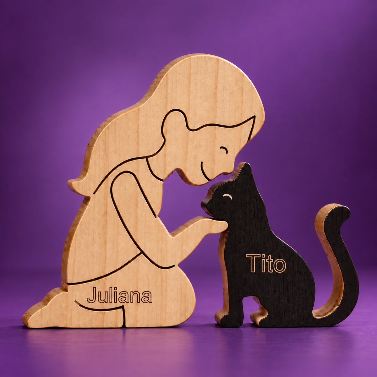 Shih Tzu Wood Sculpture
