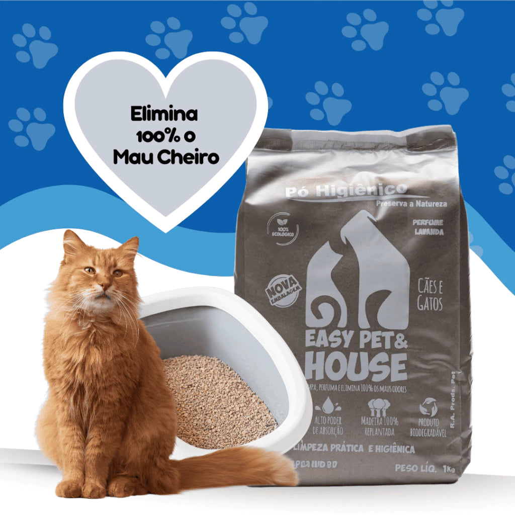 Pelos Pets PureClean™ Pó Higiênico Neutralizador de Odores para Cães e Gatos