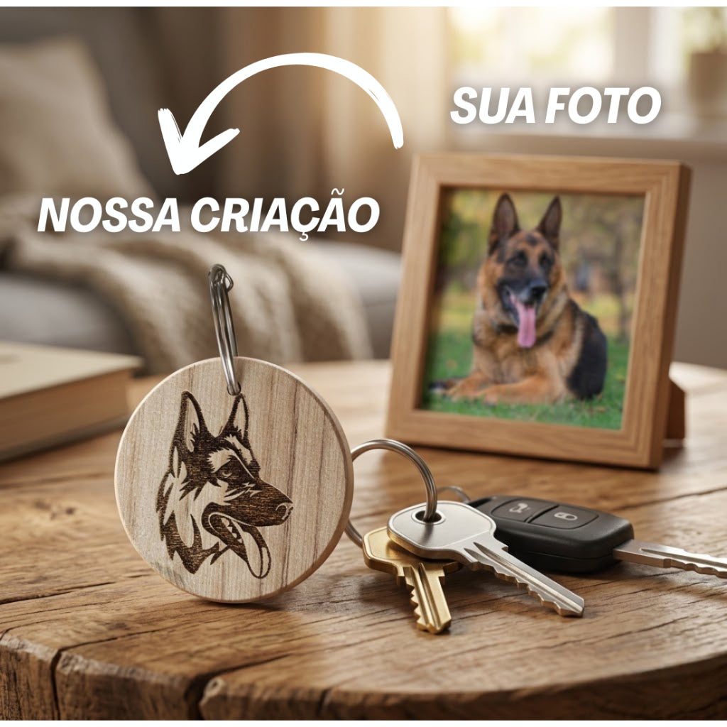 Chaveiro Personalizado do seu Pet (todas raças)