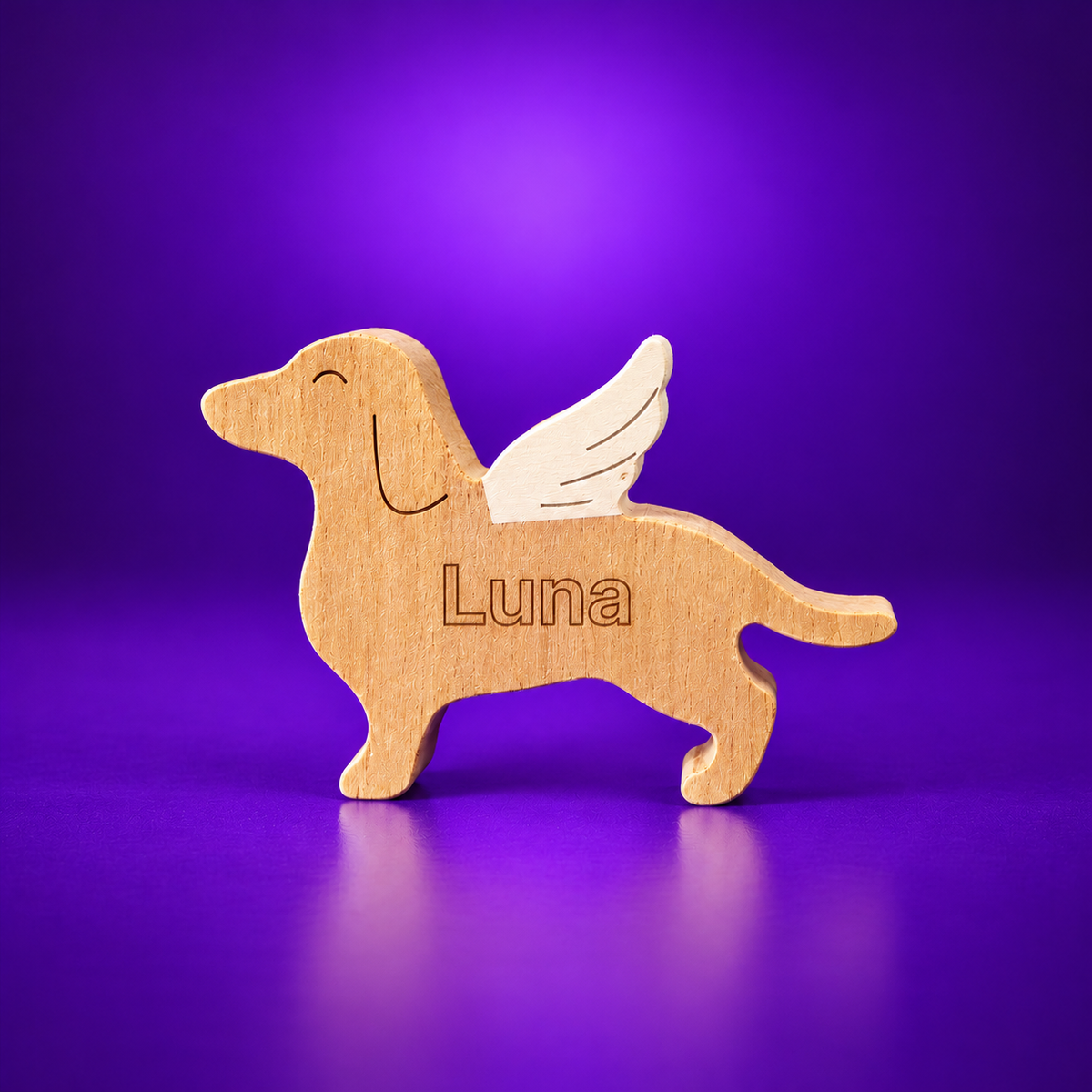 Escultura em Madeira Salsicha (Dachshund)