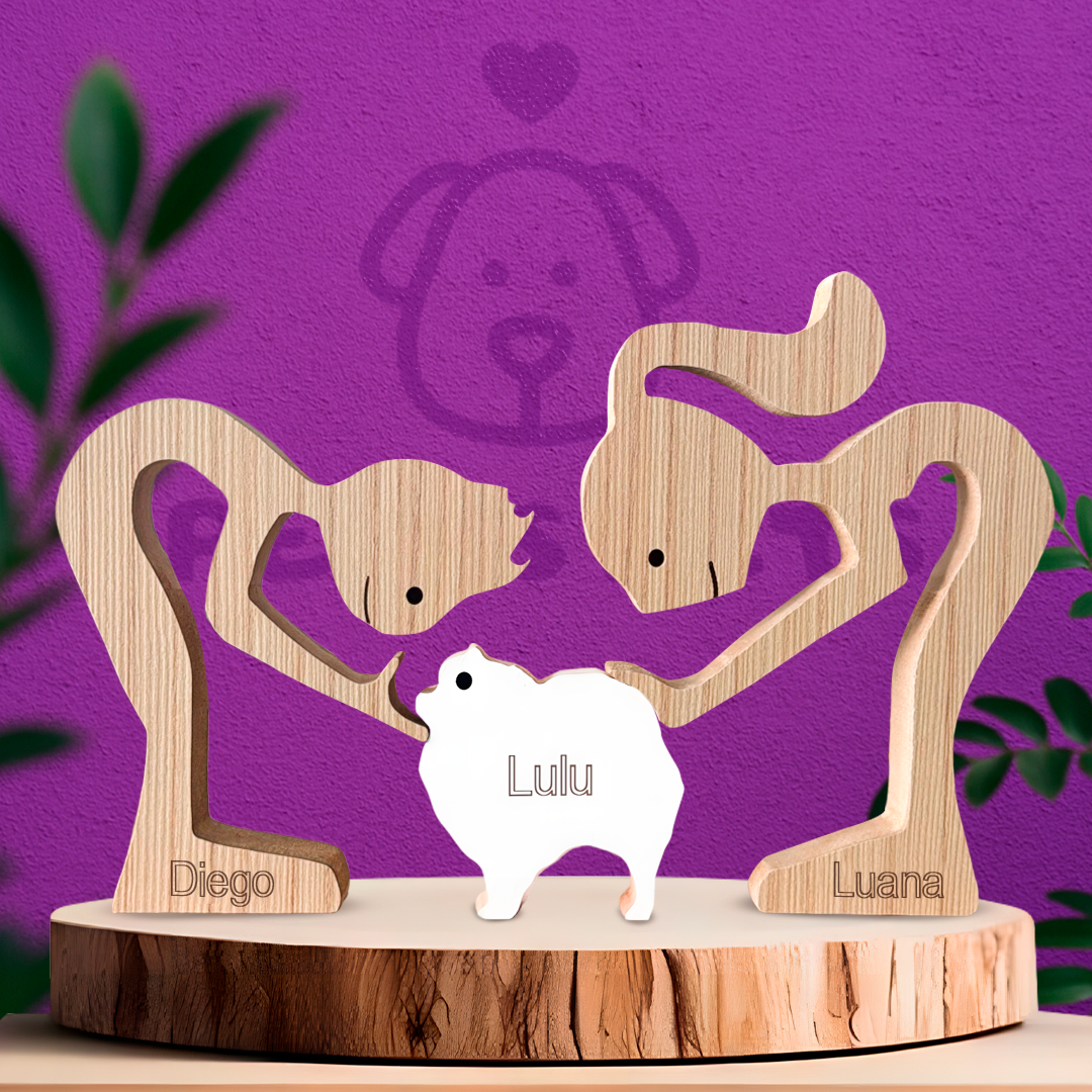 Pomeranian Wood Sculpture