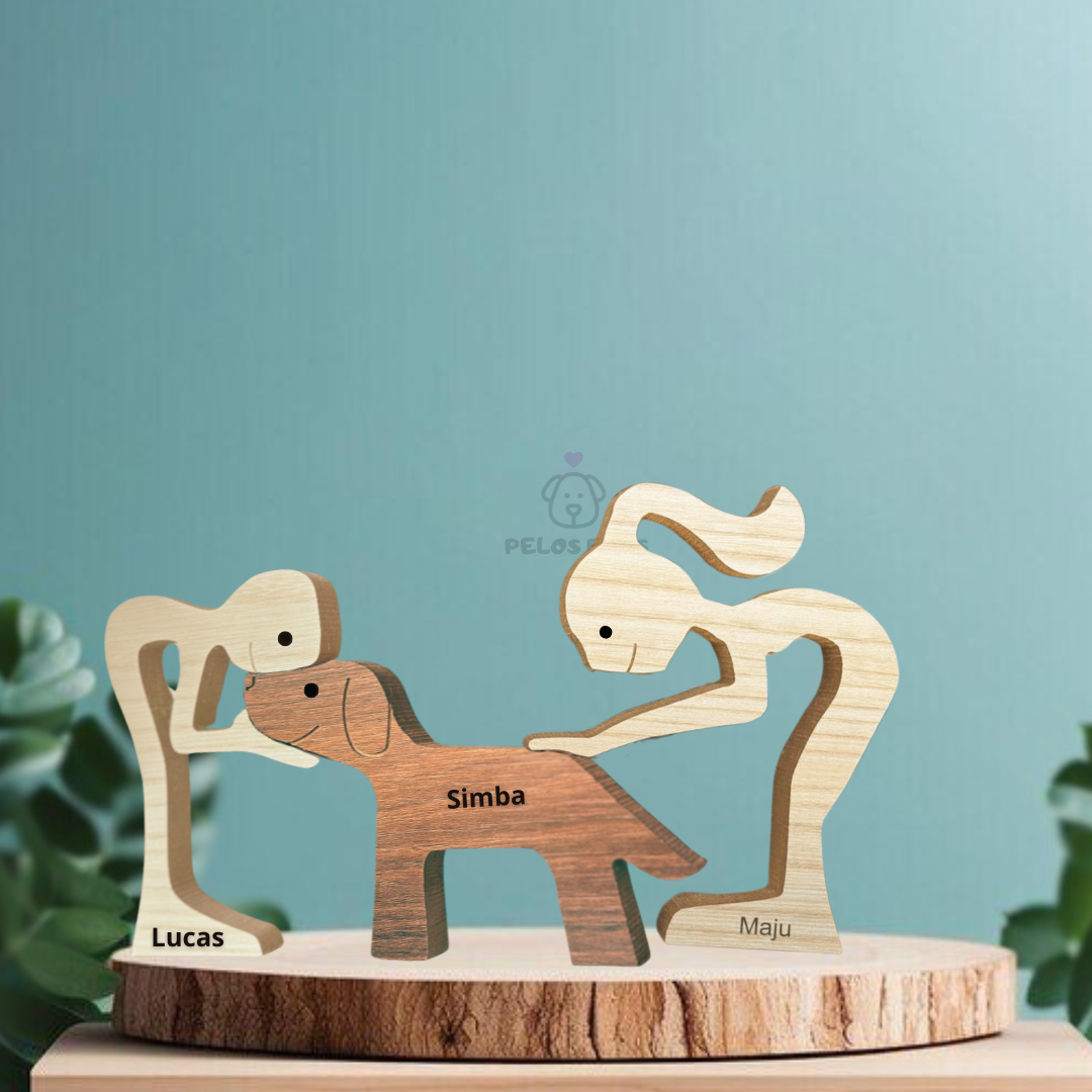 Escultura em Madeira Pelos Pets - Escolha a Raça do seu Pet!