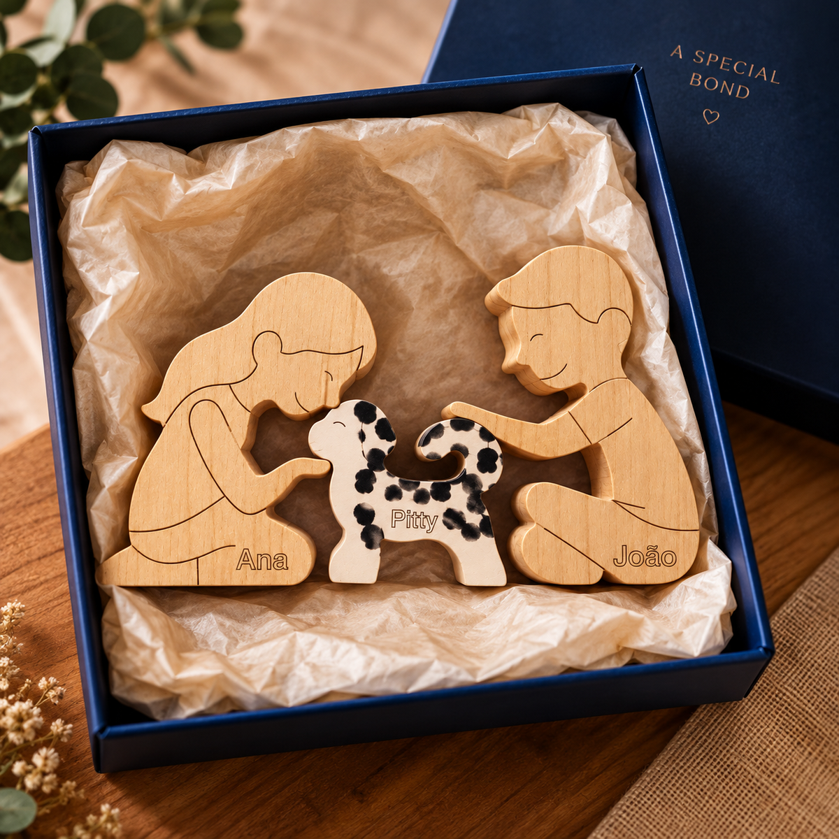 Escultura Pet Personalizada com Manchas