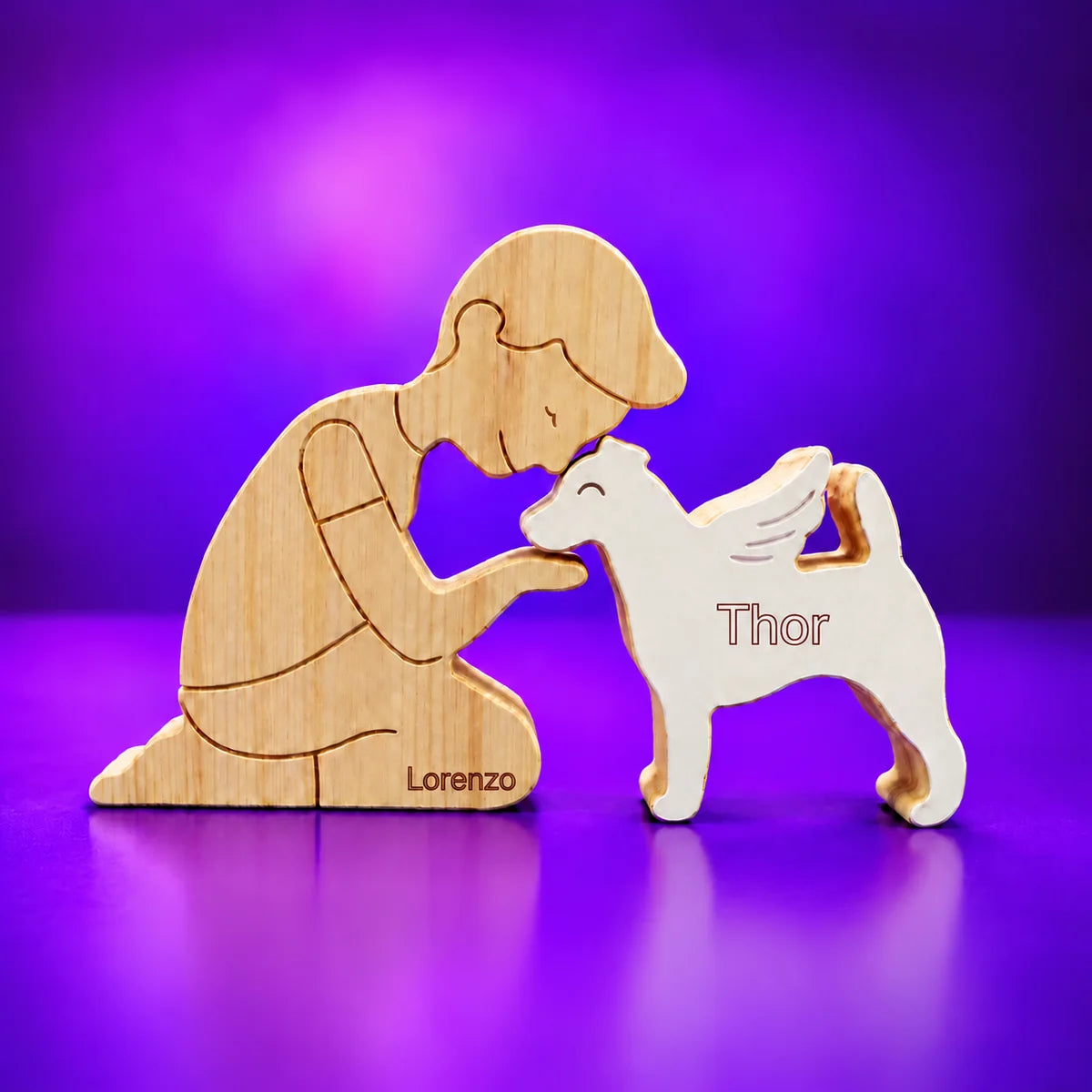 Escultura em Madeira Jack Russell