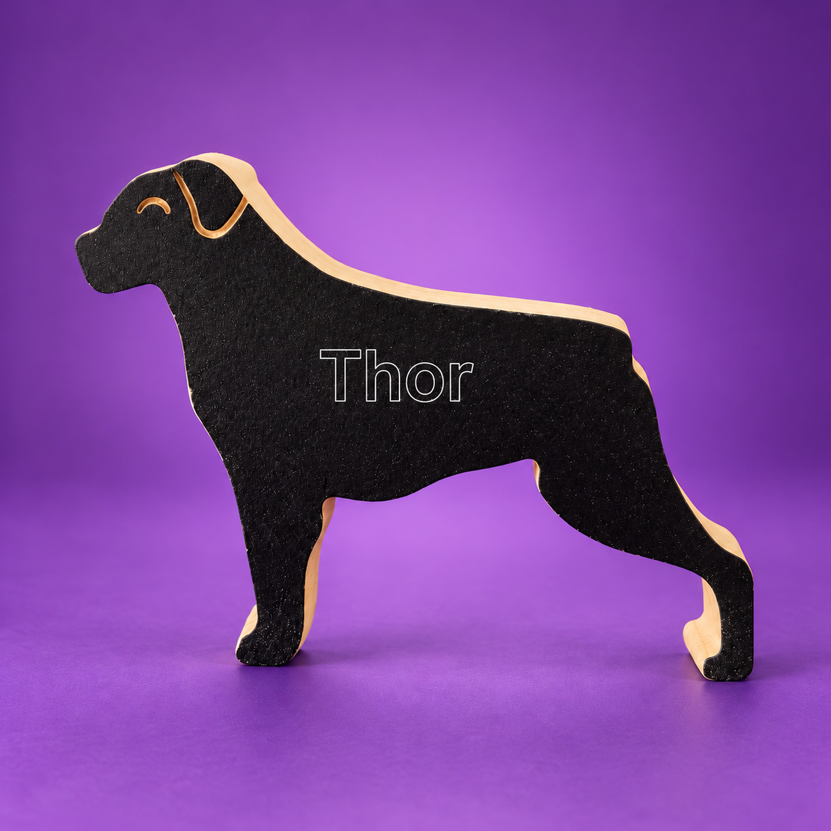 Escultura em Madeira Rottweiler