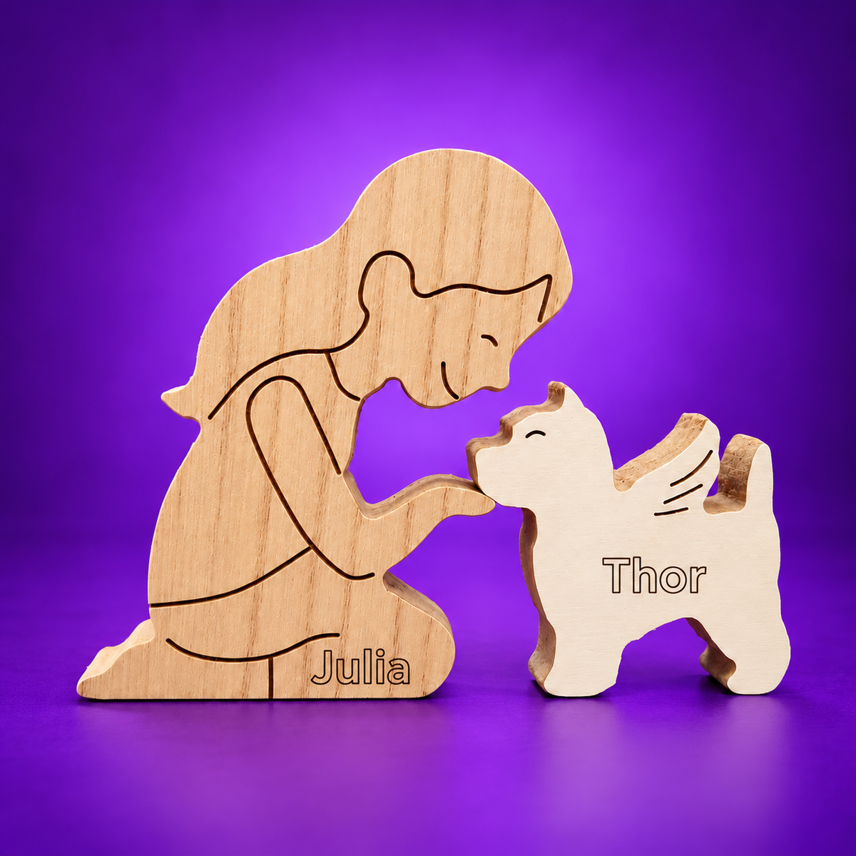 Escultura em Madeira West highland white terrier