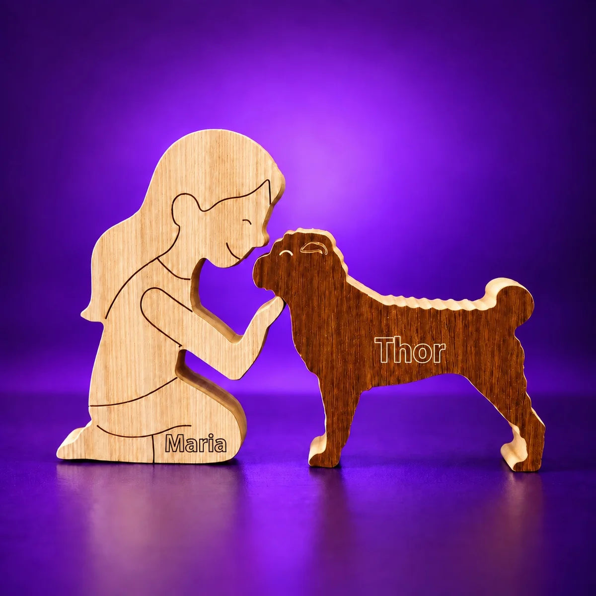 Escultura em Madeira Sharpei