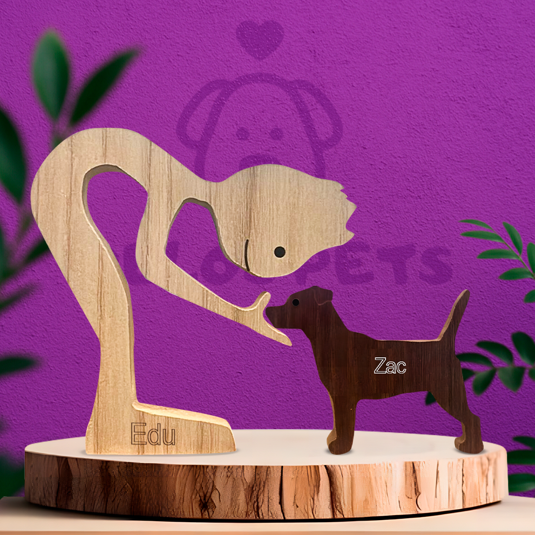 Escultura em Madeira Jack Russell