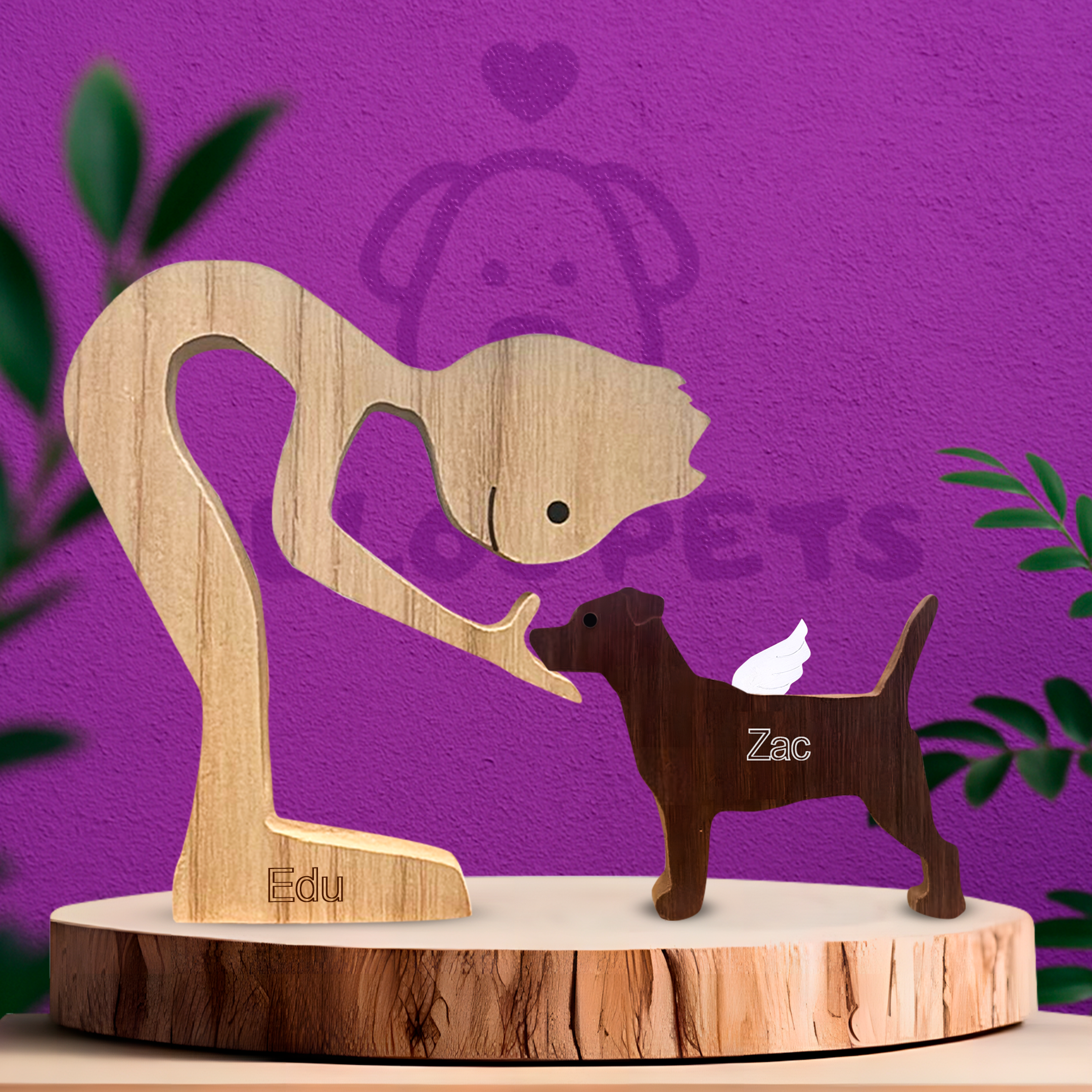 Escultura em Madeira Jack Russell
