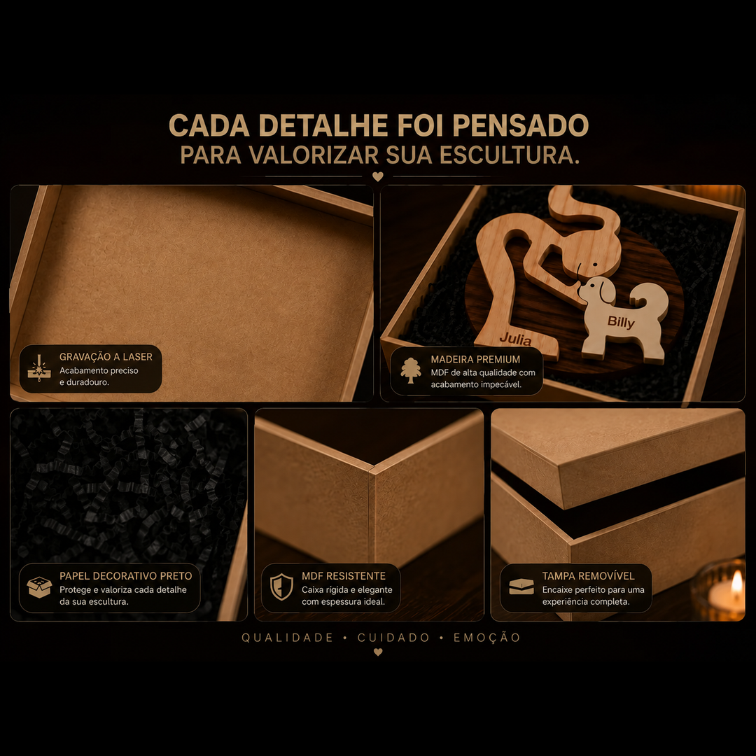 Caixa MDF Presente Pet Personalizada