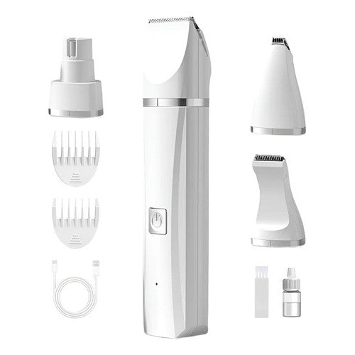 Máquina de tosa pet branca com acessórios inclusos