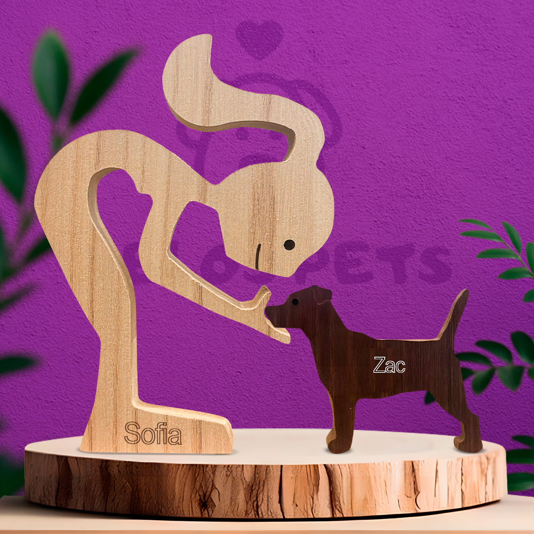 Escultura em Madeira Jack Russell