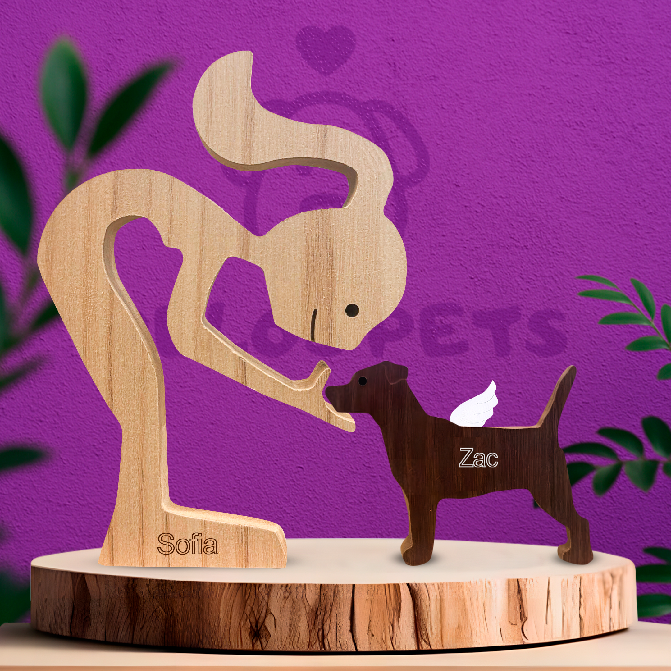 Escultura em Madeira Jack Russell