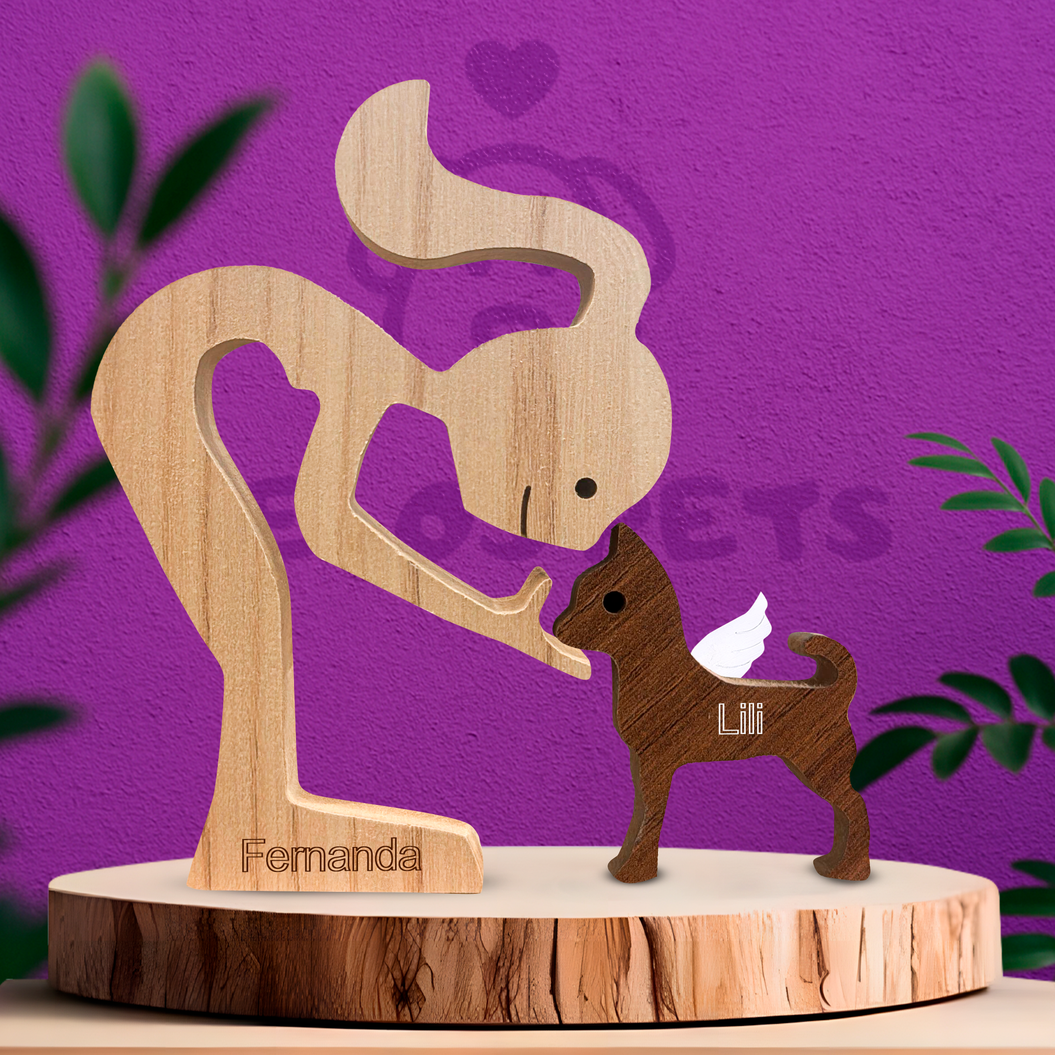Escultura em Madeira Pinscher