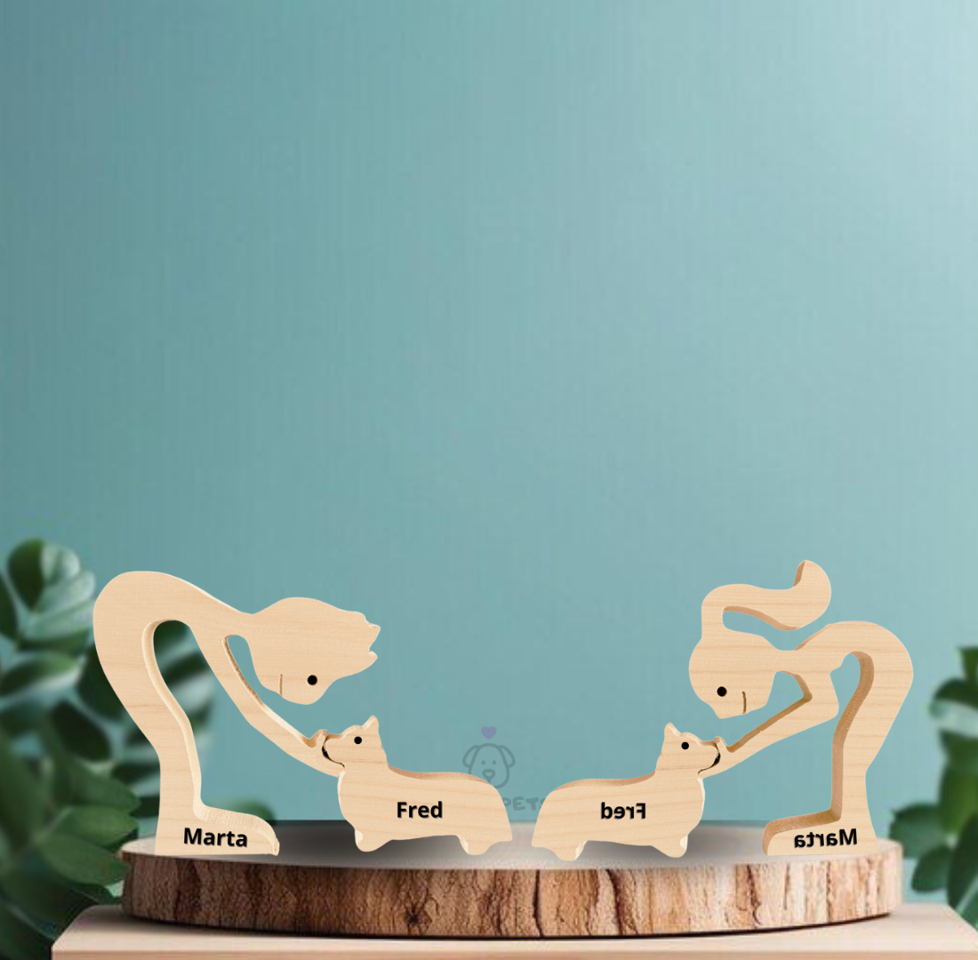 Corgi Wood Sculpture