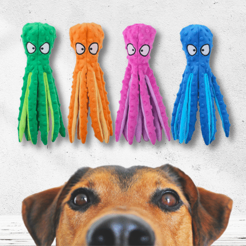 Lulu Octopus Anti-Stress Chew Toy for Dogs 