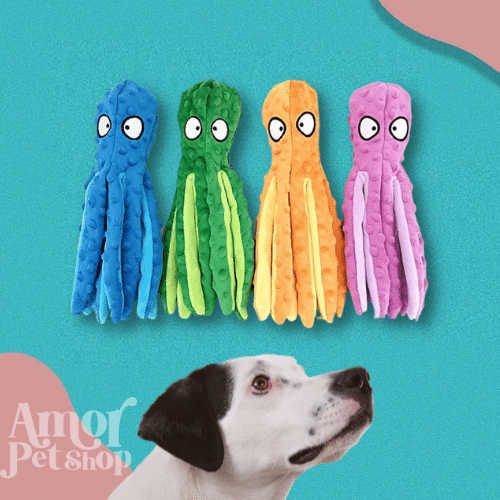 Lulu Octopus Anti-Stress Chew Toy for Dogs 