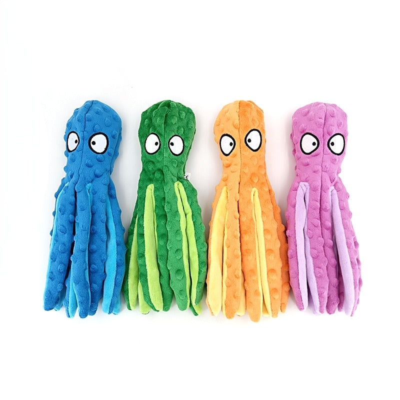 Polvo Lulu Brinquedo Mastigável Anti Stress para Cães