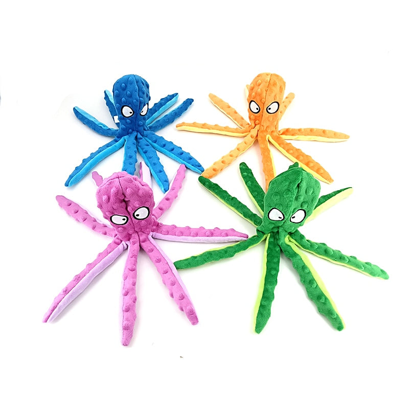 Polvo Lulu Brinquedo Mastigável Anti Stress para Cães